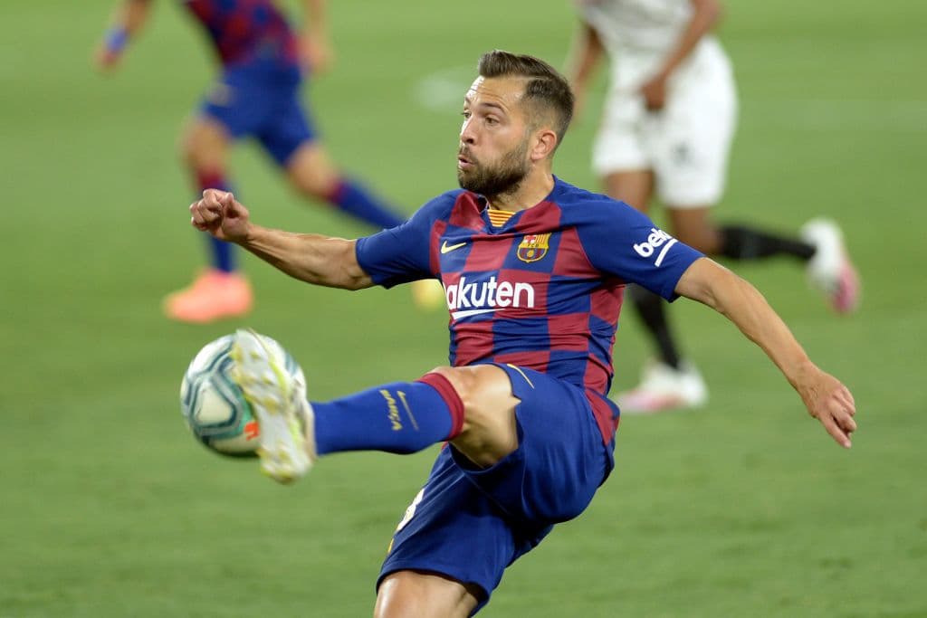 Jordi Alba sufre una lesión muscular con el Barcelona