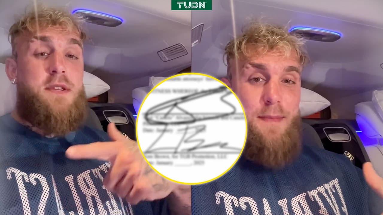 Jake Paul muestra supuesto contrato con 'Canelo' Álvarez