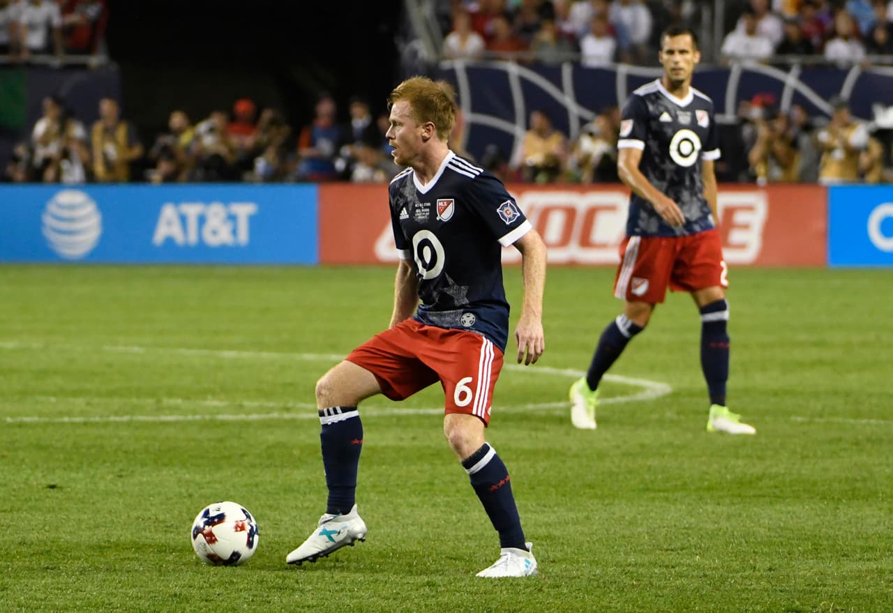 Dax McCarty fue el capitán del equipo de la MLS en los 45 minutos finales. (USA Today Images)