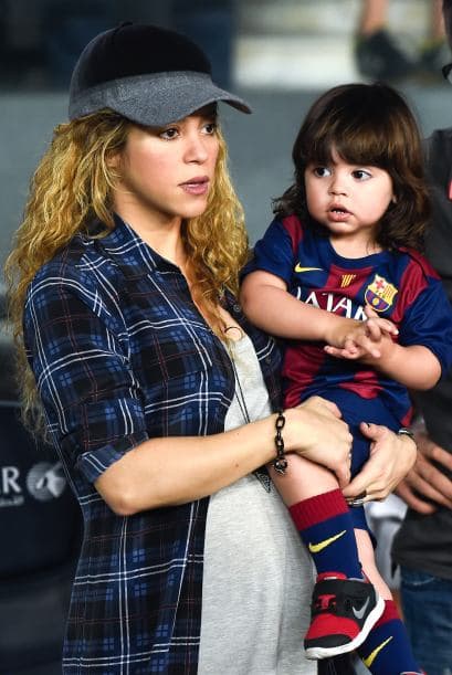 Shakira y Milan parecían preocupados.
