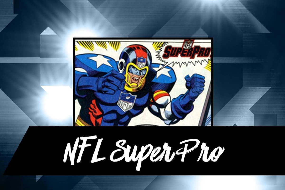 No seleccionado - NFL Super Pro: Una vez que la joven promesa Phil Graffield se lesionara forzándolo a retirarse del fútbol antes de llegar a la NFL, Marvel lo convirtió en superhéroe como ‘NFL SuperPro’. La serie que fue creada en 1991 con 12 episodios, SuperPro (y su indestructible uniforme de la NFL) sufre otro revés cuando todos los 32 equipos de la liga pasan sobre él.