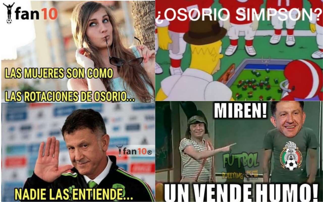 El recorrido del colombiano Juan Carlos Osorio durante casi tres años como DT de México ha generado burlas reflejadas en los memes, a pesar de que pasó al Mundial. Las rotaciones, lo más criticado.