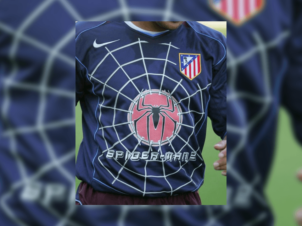 Atlético de Madrid con su versión de Spider Man.