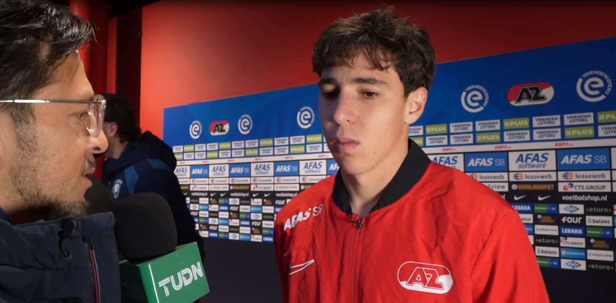 Mateo Chávez supera en AZ sus juegos con Chivas:  'Esperemos sean 100 partidos'
