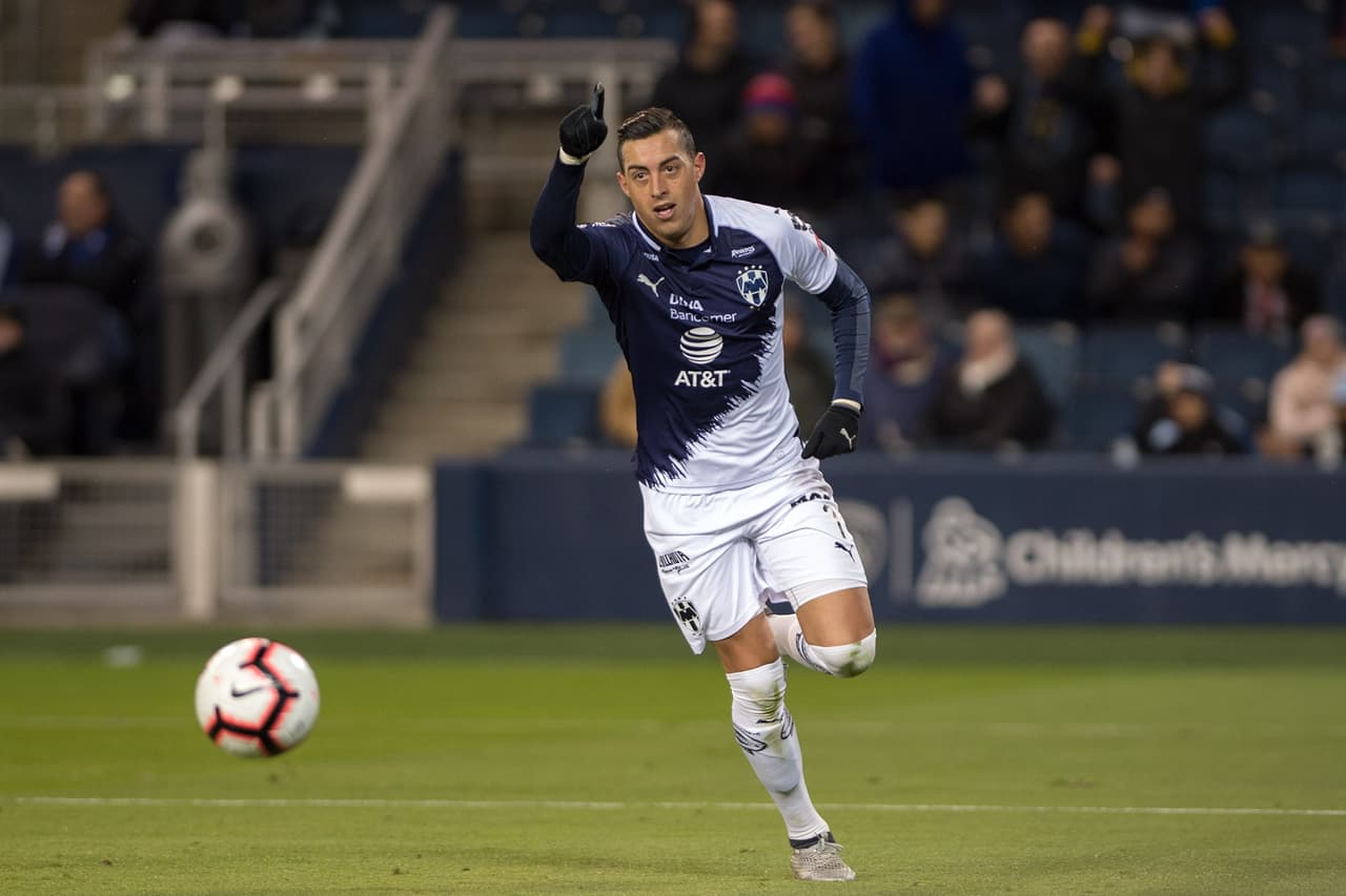 Funes Mori festejó de este modo su segundo gol del partido a los 91 minutos y con ello el 5-2, un apabullante 10-2 en el global que manda al Monterrey al juego por el título de la Liga Campeones ante Tigres.