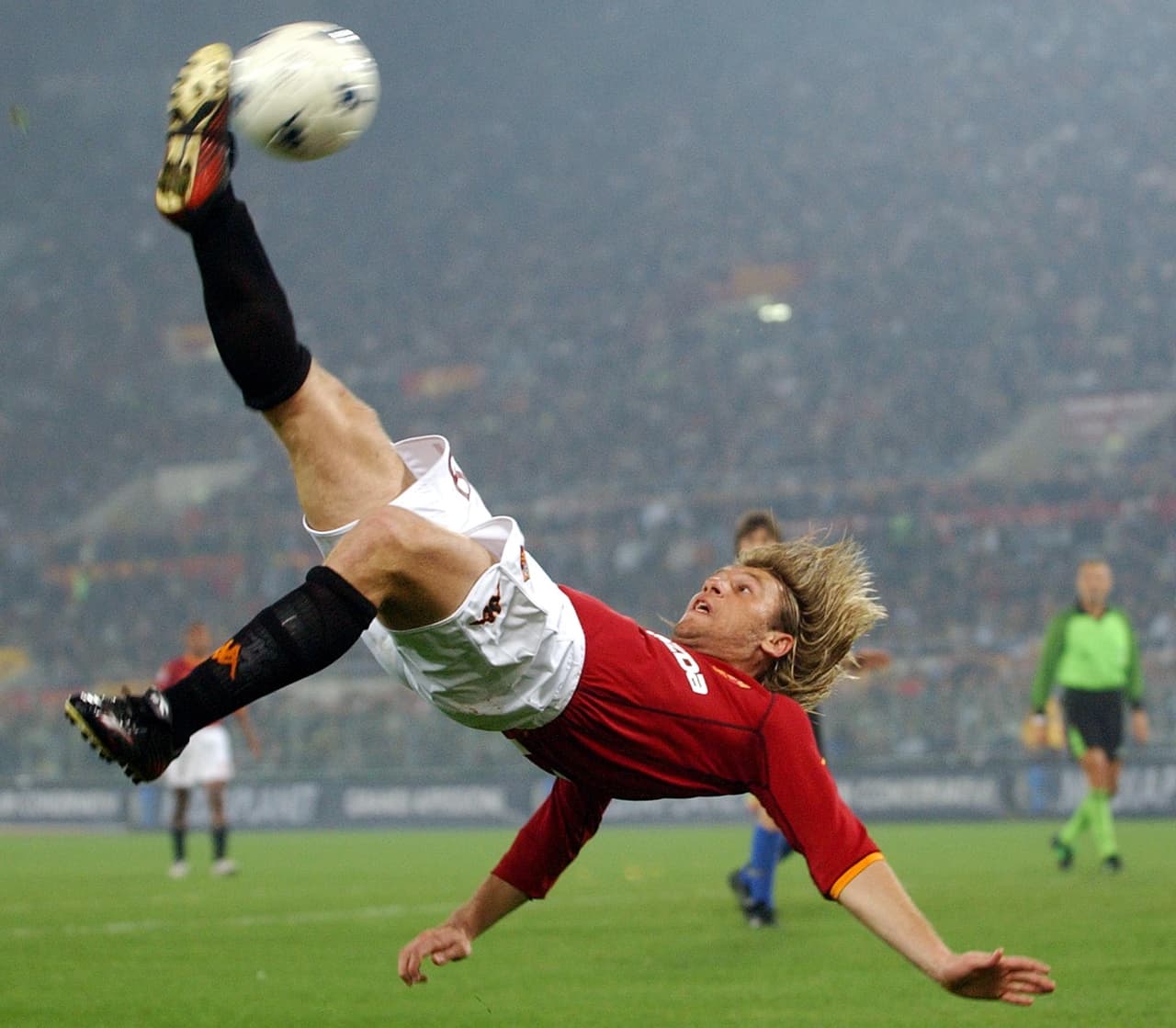 Cassano convencía partido a partido y formaba parte de una escuadra letal qu lideraba Francesco Totti.