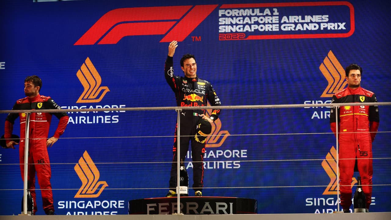 Checo Pérez fue penalizado pero conserva la victoria en Singapur