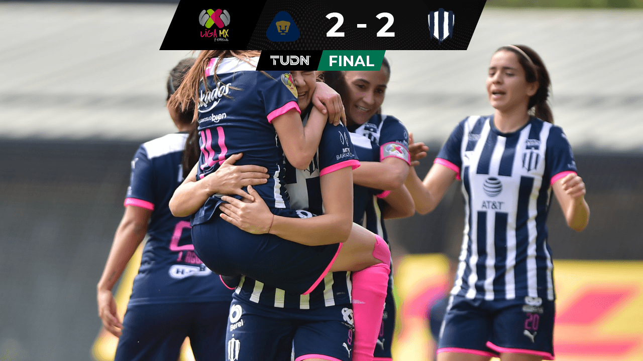 ¡De forma agónica! Pumas le sacó el empate a Rayadas