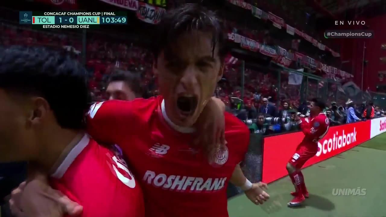 ¡Jorge Díaz Price le está dando la Champions Cup de Concacaf a Toluca!