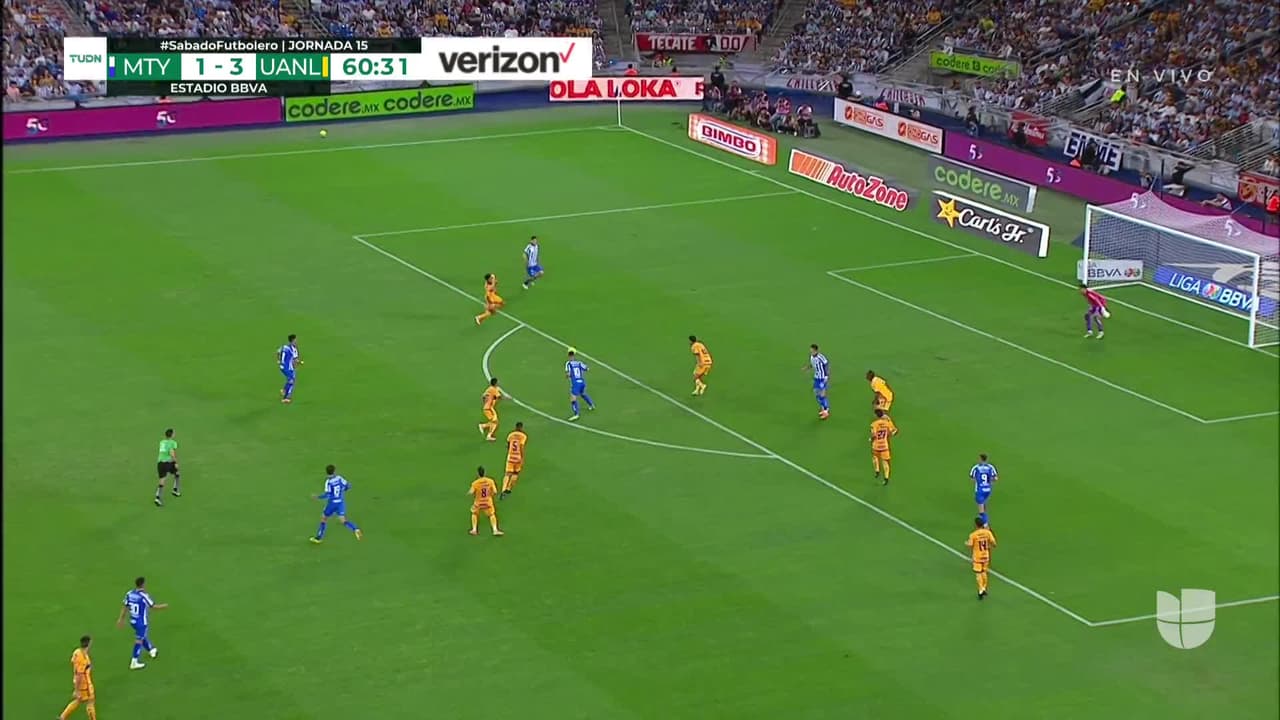 ¡GOOOL! Gerardo Arteaga anota para Monterrey.