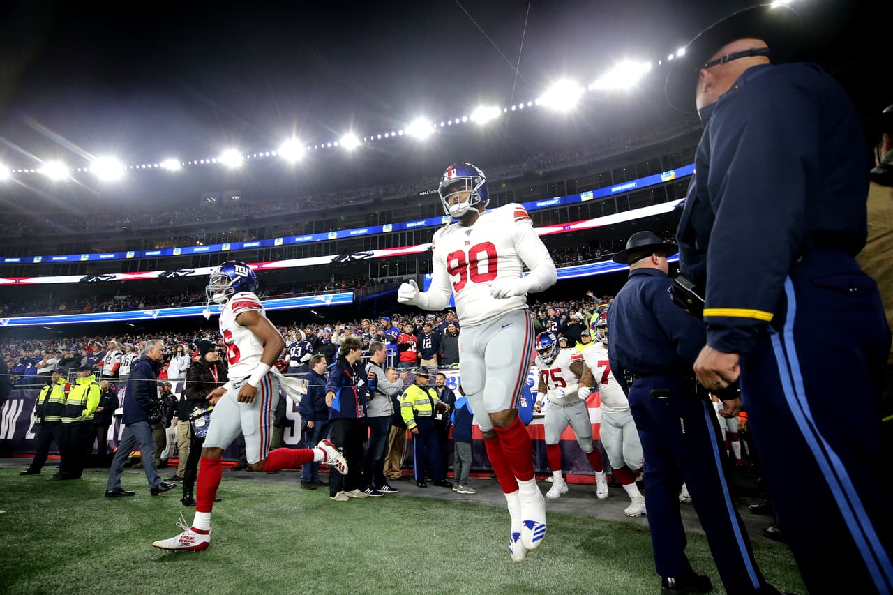 Los Pats siguen con paso perfecto, vencen 35-14 a los New York Giants en el inicio de la Semana 5.