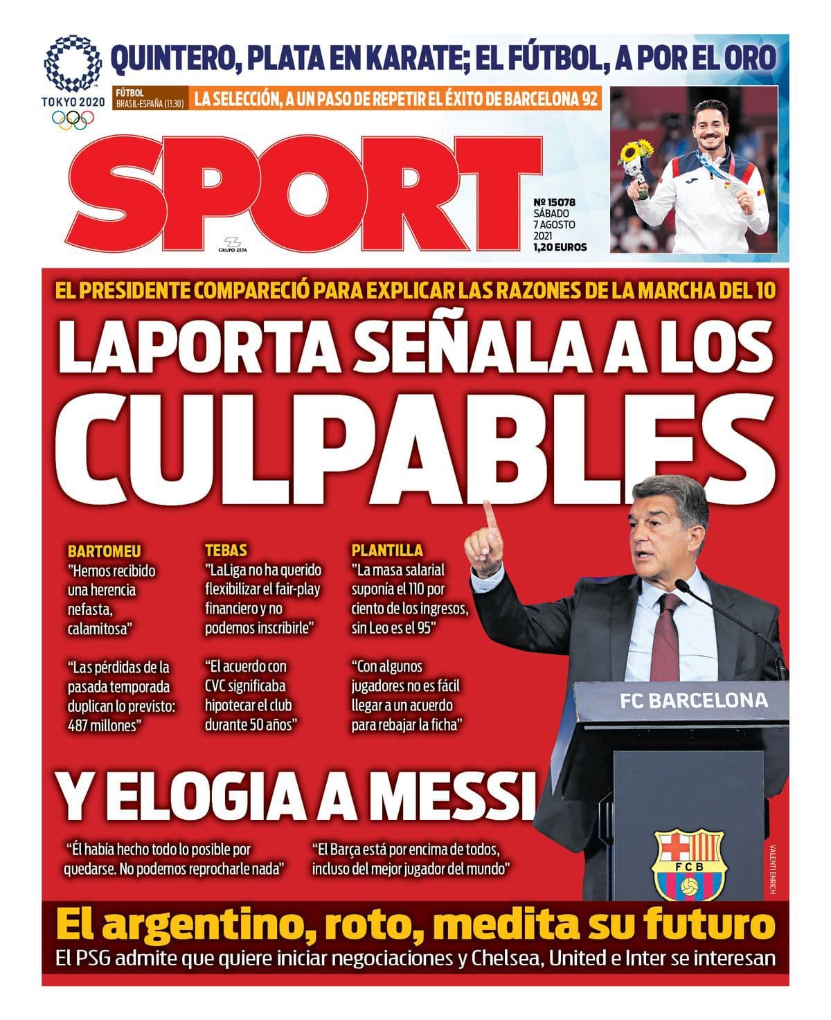 Messi se va del Barcelona y esta es la manera en la que reccionan los medios deportivos.