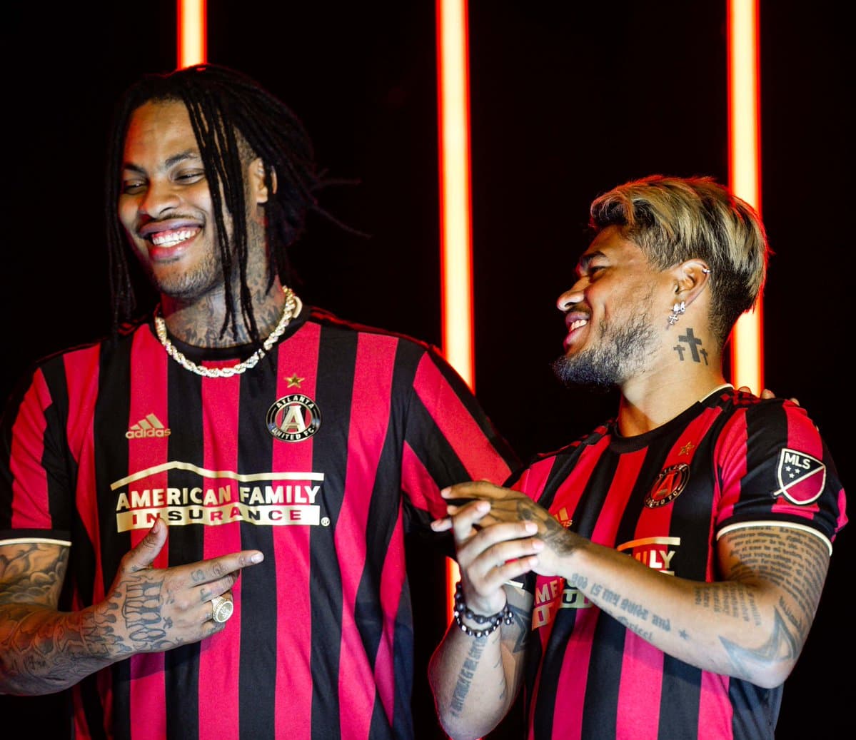 El vigente campeón de la MLS mantiene las bandas negras y rojas en su uniforme. (Atlanta United FC)