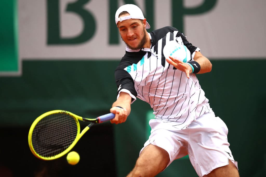 Aunque ganó el 72% de sus puntos en el primer servicio, Jan-Lennard Struff no tuvo una sola oportunidad de quiebre y sufrió cinco de siete ante 'Nole'.