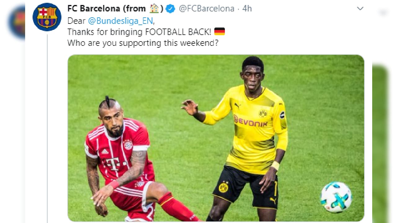 La Bundesliga está de vuelta y así reaccionó el mundo del futbol.