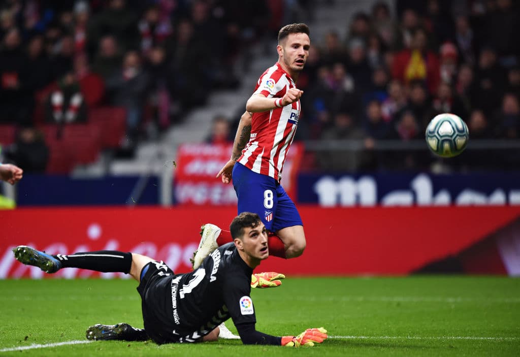 Con goles de Álvaro Morata y Saúl Ñíguez, el Atlético gana y se lleva los tres puntos. El mexicano Héctor Herrera entró al terreno de juego al minuto 67 cuando el encuentro se encontraba 0-0.