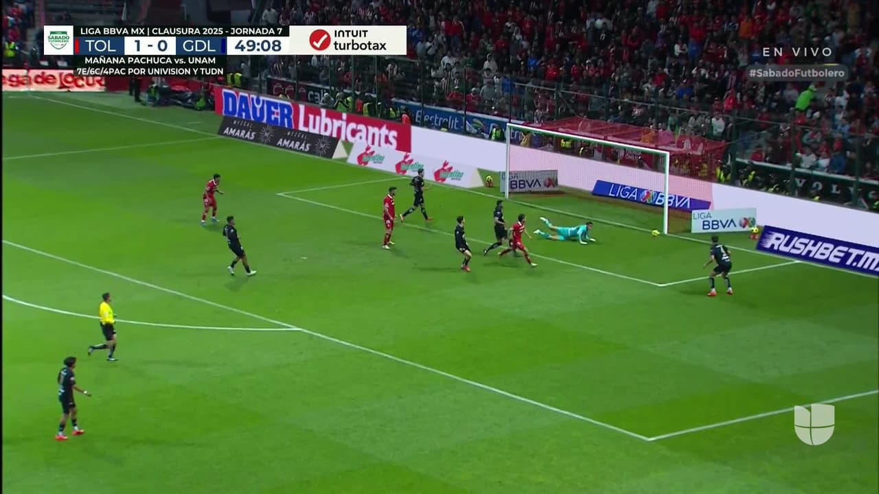 ¡TIRO ATAJADO! disparo por Jesús Angulo.