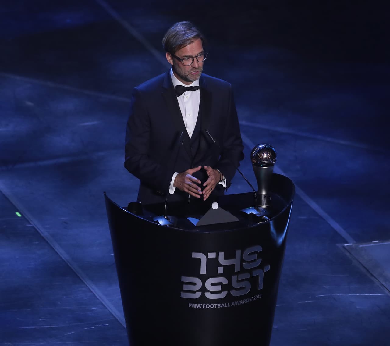 Jurgen Klopp del Liverpool reibe The Best FIFA al entrenador masculino del año.