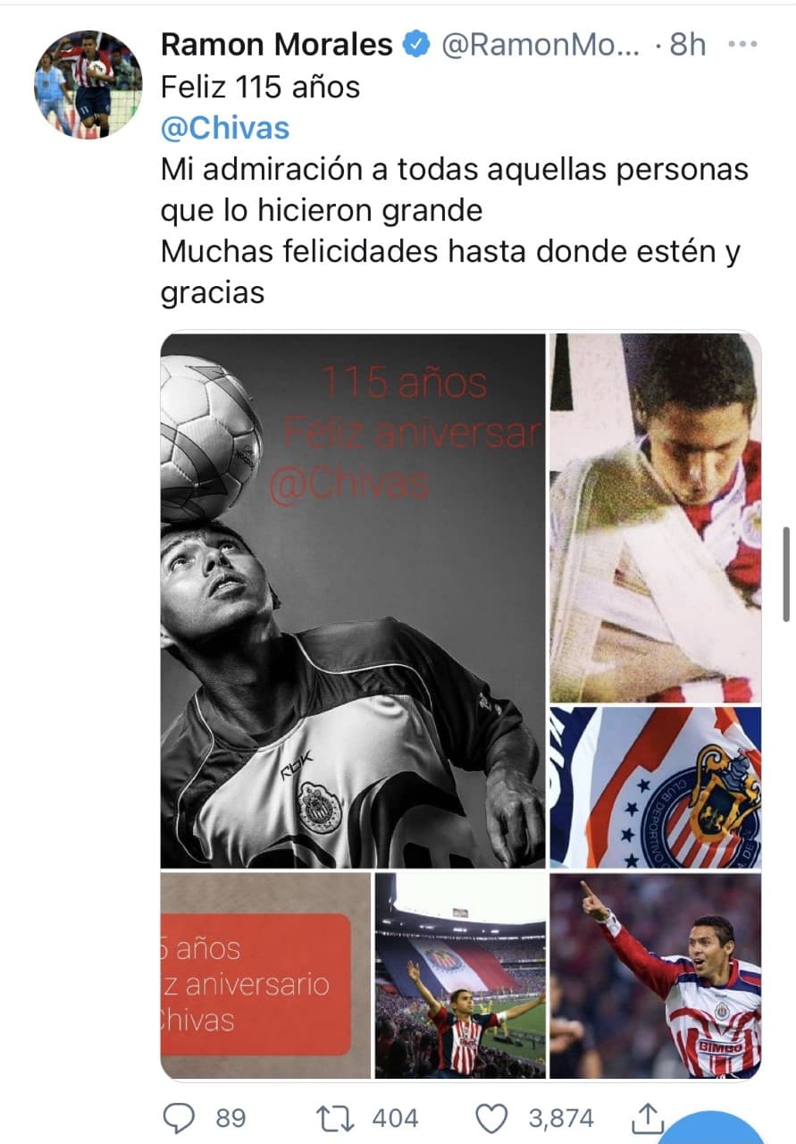 Llueven felicitaciones a Chivas por su cumpleaños número 115.