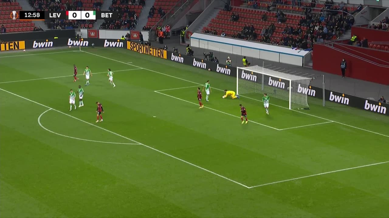 ¡TIRO ATAJADO! disparo por Moussa Diaby.