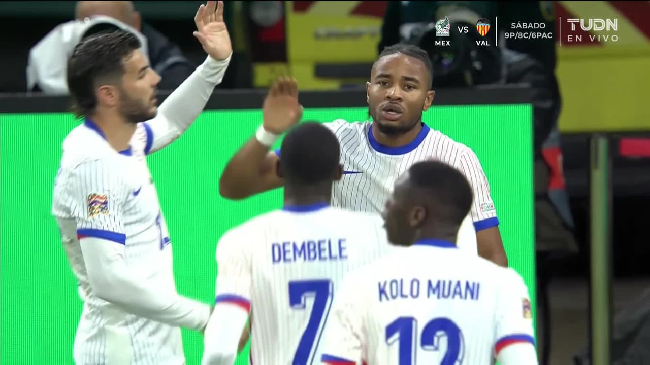 ¡Francia recupera su ventaja! Gool de Nkunku, el 1-2 para los galos
