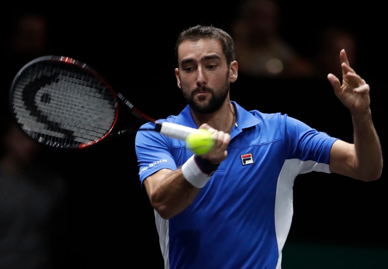 El primer juego de la jornada lo protagonizó Cilic ante Frances Tiafoe, con mucha intensidad.