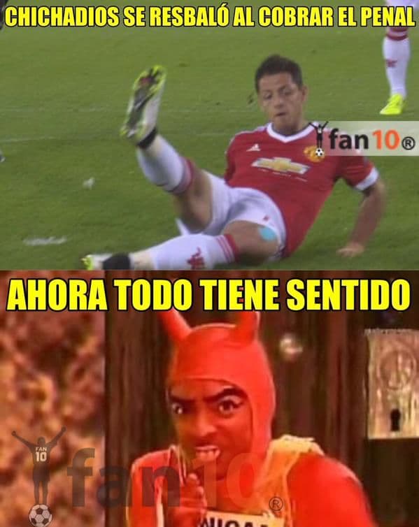 Los usuarios de Twitter y Facebook se burlaron de los errores de Javier 'Chicharito' Hernández con el Manchester United en el partido ante el Brujas rumbo a la Champions.