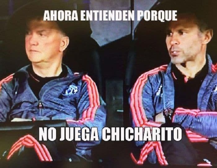 Los usuarios de Twitter y Facebook se burlaron de los errores de Javier 'Chicharito' Hernández con el Manchester United en el partido ante el Brujas rumbo a la Champions.