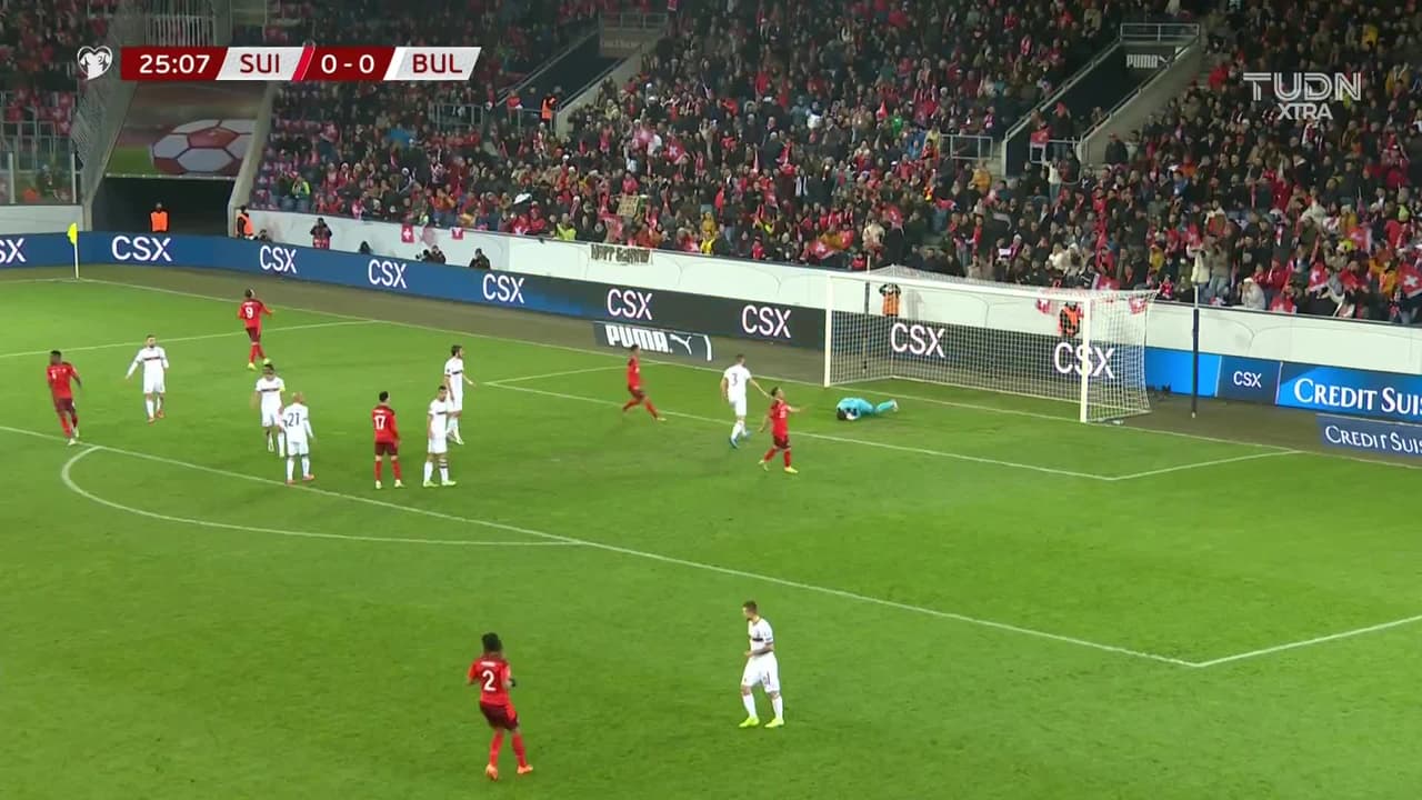 ¡TIRO ATAJADO! disparo por Ruben Vargas.