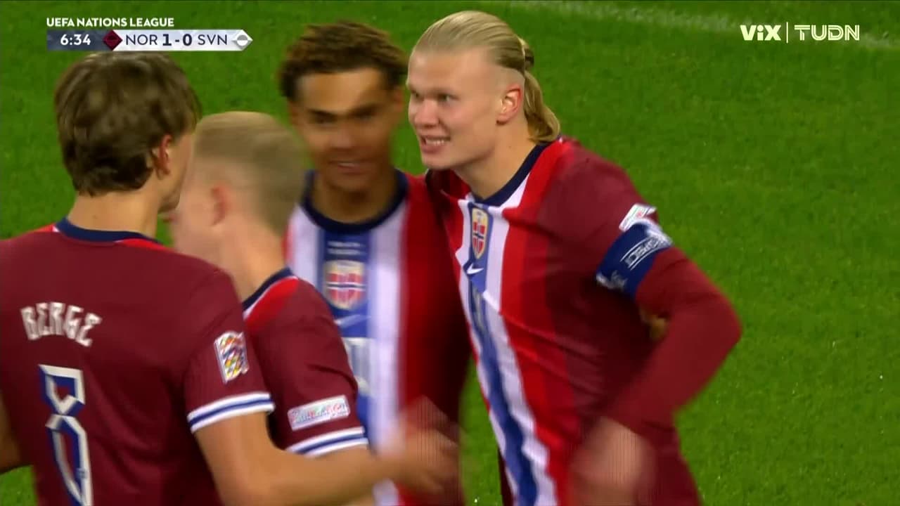 ¡Gol de Haaland, Noruega toma ventaja!