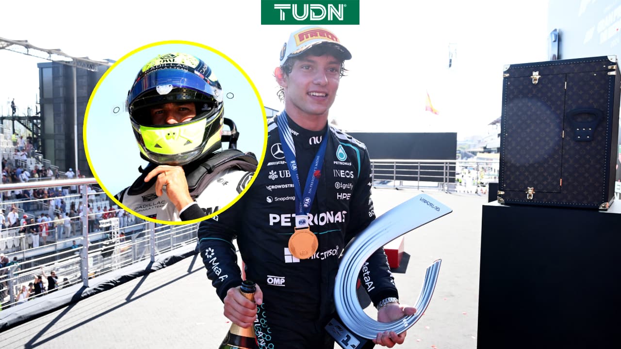 Kimi Antonelli hace historia en el GP de España; Checo Pérez abandona la carrera