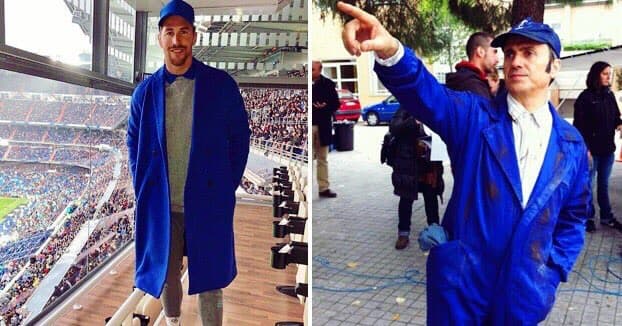 Aunque no va tanto con el físico, este outfit de Ramos hace un tiempo lo puso en boca de todos los españoles que lo compararon con Berengario, El Tractorista, un personaje de la televisión de ese país.