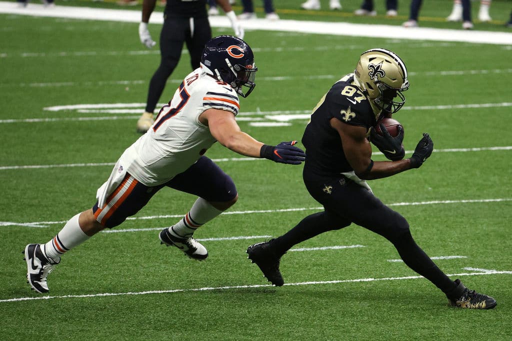 La defensa de los Saints maltrata a la ofensiva de los Chicago Bears y los de Nuevo Orleans terminan ganando cómodamente 9-21.