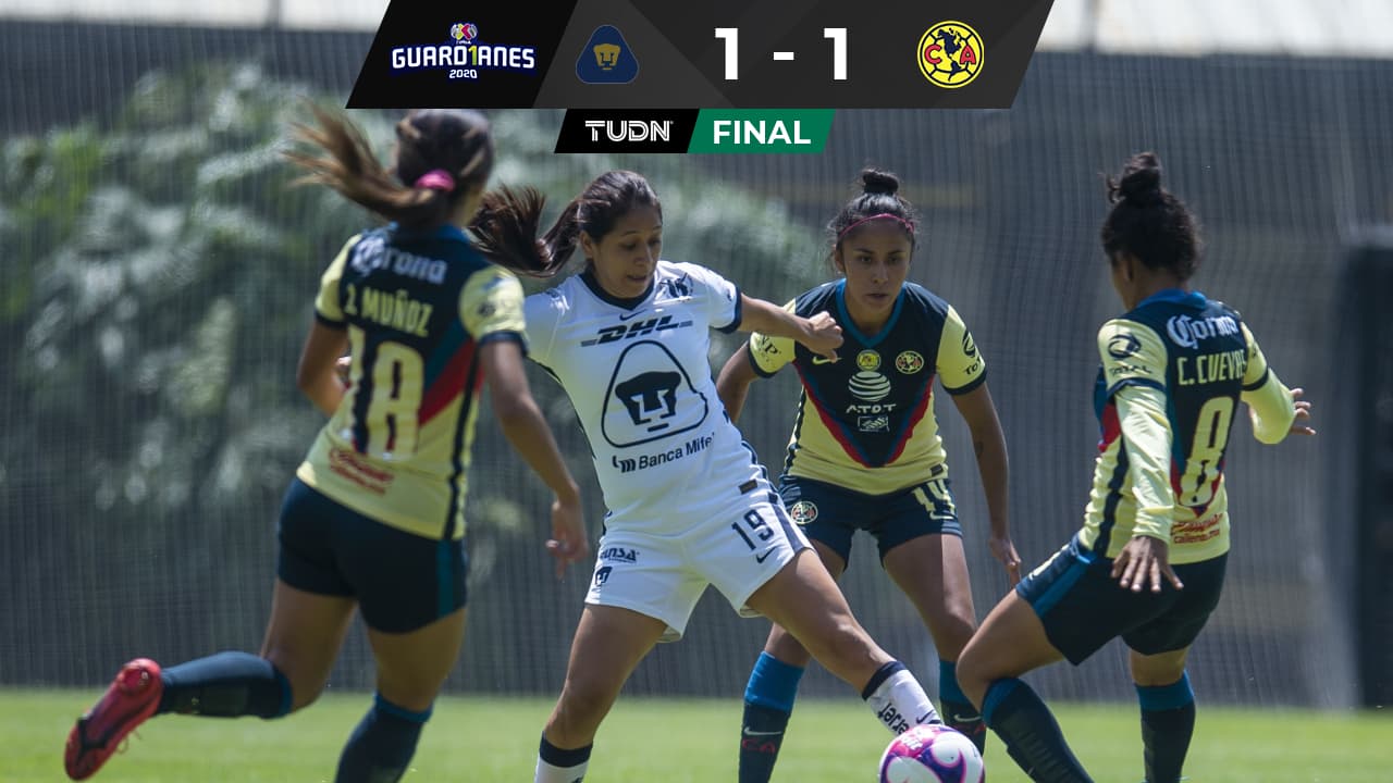 ¡Final electrizante! Pumas y América reparten puntos en Cantera