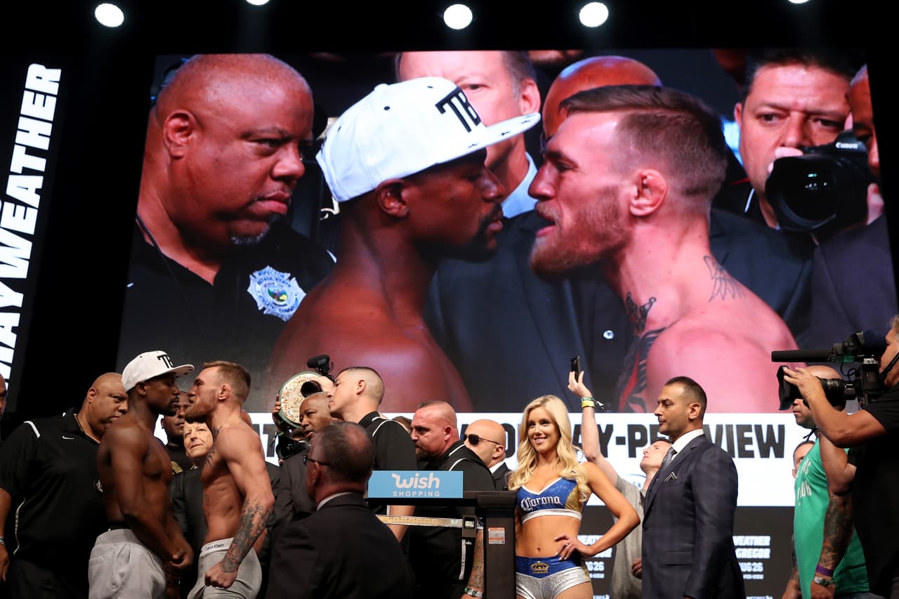 Floyd Mayweather y Conor McGregor no tuvieron problemas con la báscula.