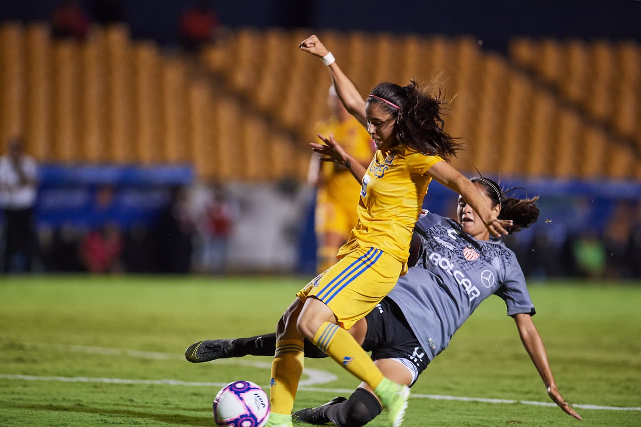 Lizbeth Ovalle, Belén Dde Jesús Cruz, Natalia Gómez Junco y María Fernanda Elizondo hicieron los goles en el triunfo de Tigres.