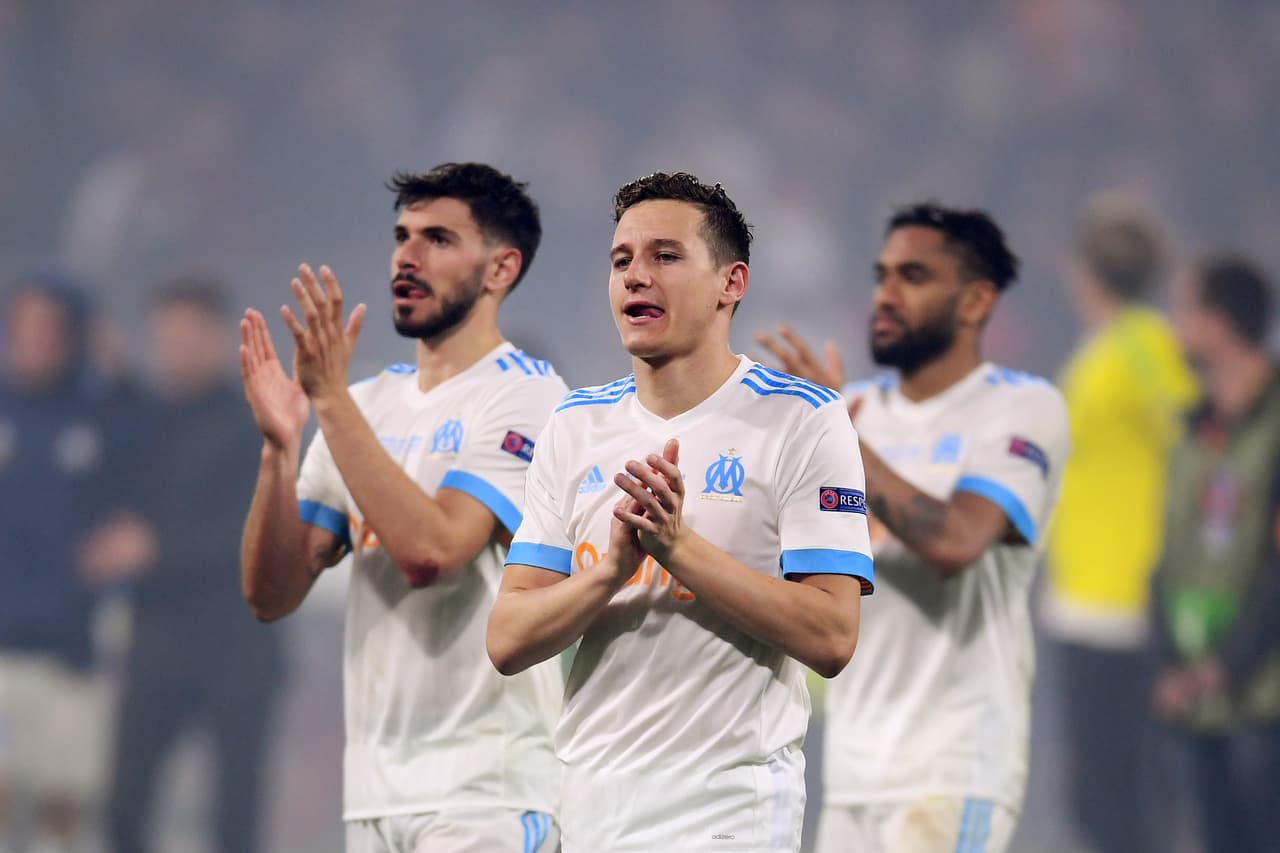 4) Olympique de Marsella. El OM cuenta con Florian Thauvin como su pieza más cara. El extremo derecho francés está tasado en 50 millones de euros. En conjunto, su valor mercado es de 233.3 millones.