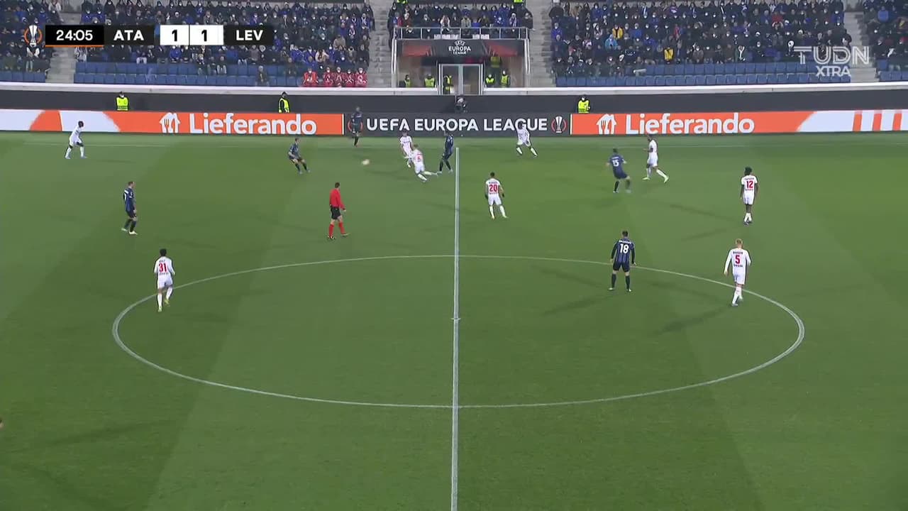 ¡GOL!  anota para Atalanta. Luis Muriel