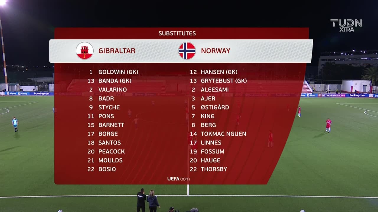 Arranca el partido y la pelota está en juego.