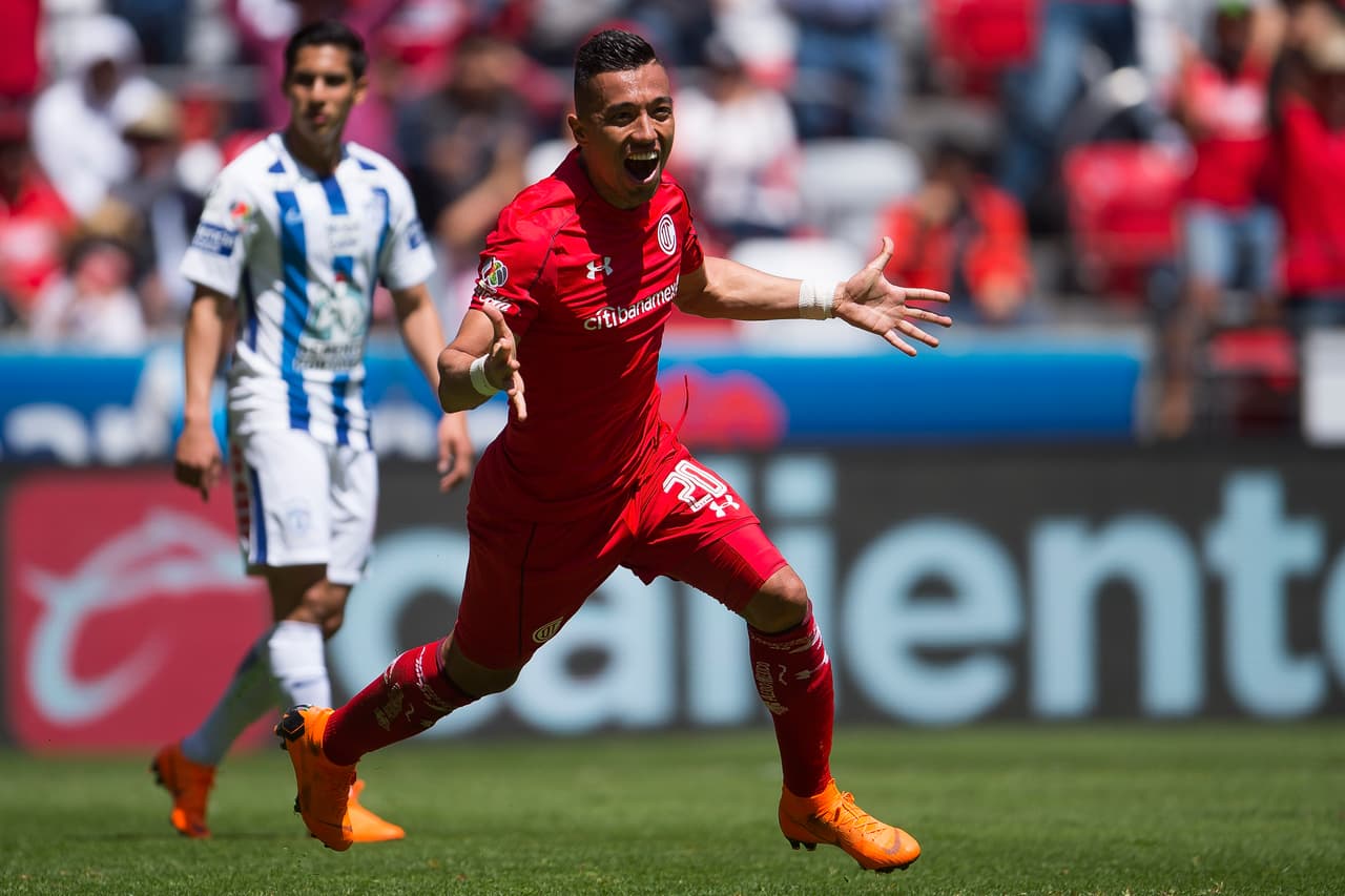 10. Fernando Uribe (Toluca) - 4 goles