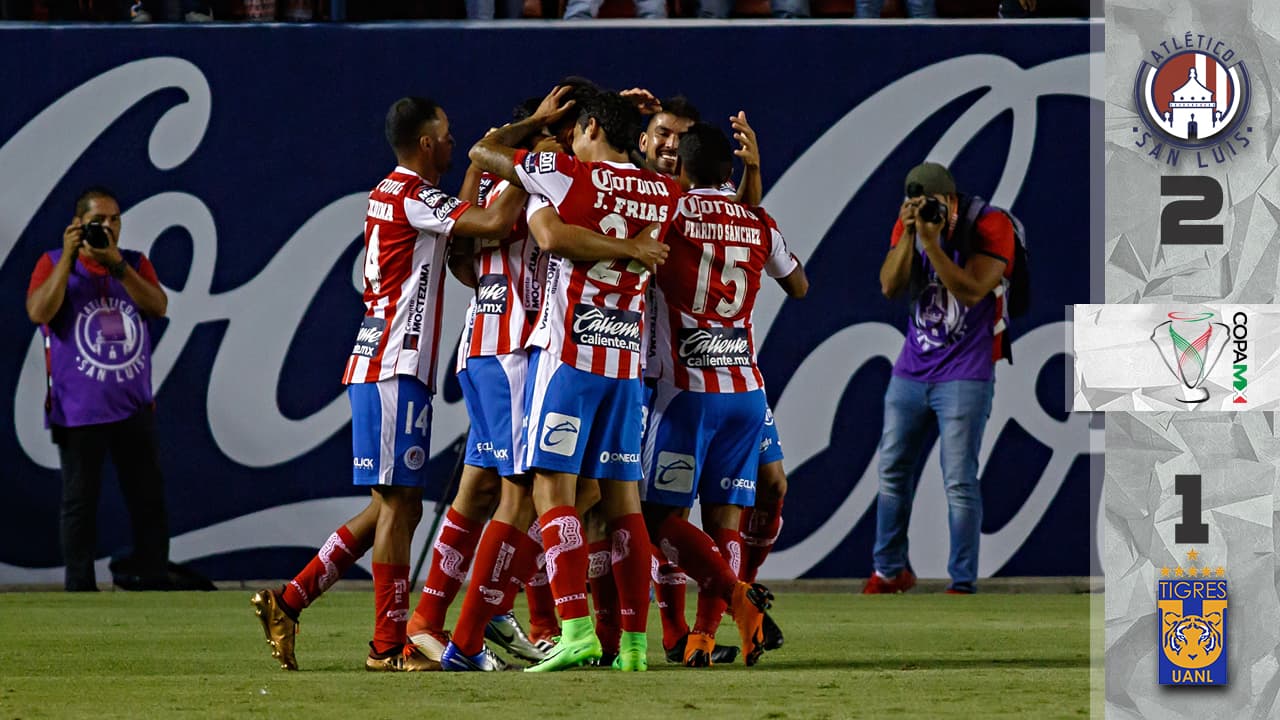 Tigres perdió en la Copa MX ante un agresivo Atlético San Luis que le dio un baile