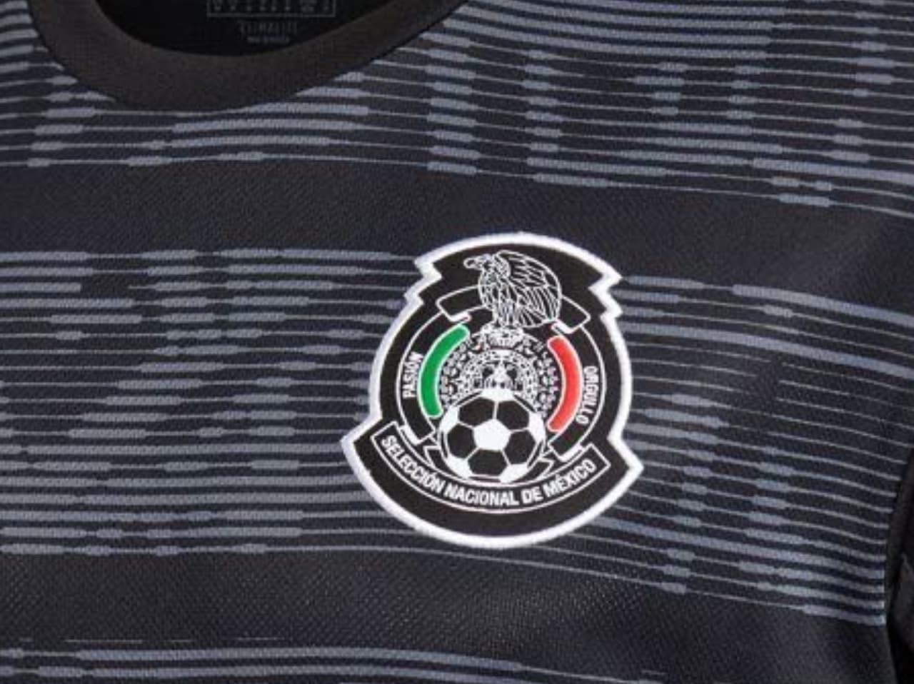 Para empezar, el escudo pierde sus colores dorado y blanco en los contornos. Solo mantiene el verde y rojo de la bandera.