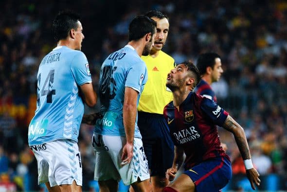 Milan pudo ver como Neymar se peleaba con los jugadores del Eibar.