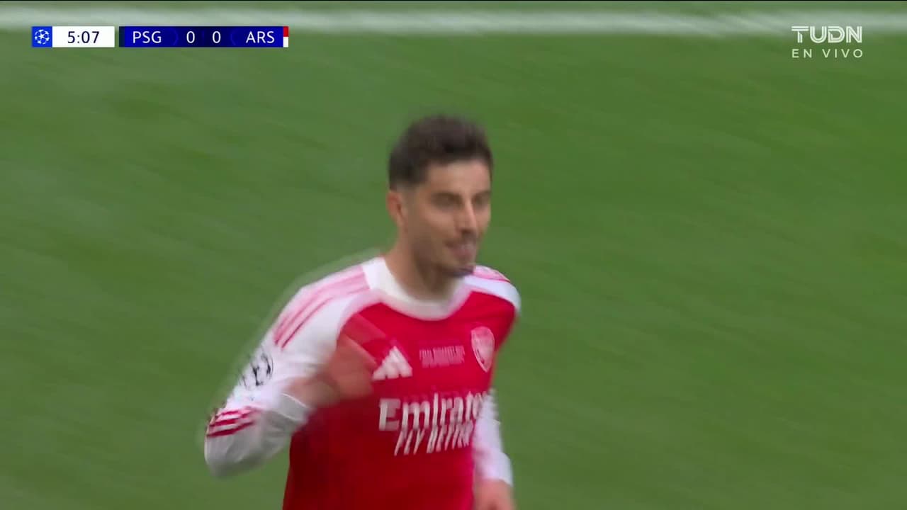¡Golazo enfermo de Havertz! Arsenal abre el marcador frente al PSG
