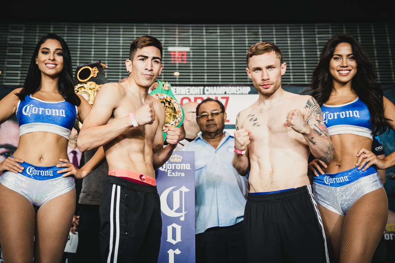 Leo Santa Cruz y Carl Frampton superaron la báscula