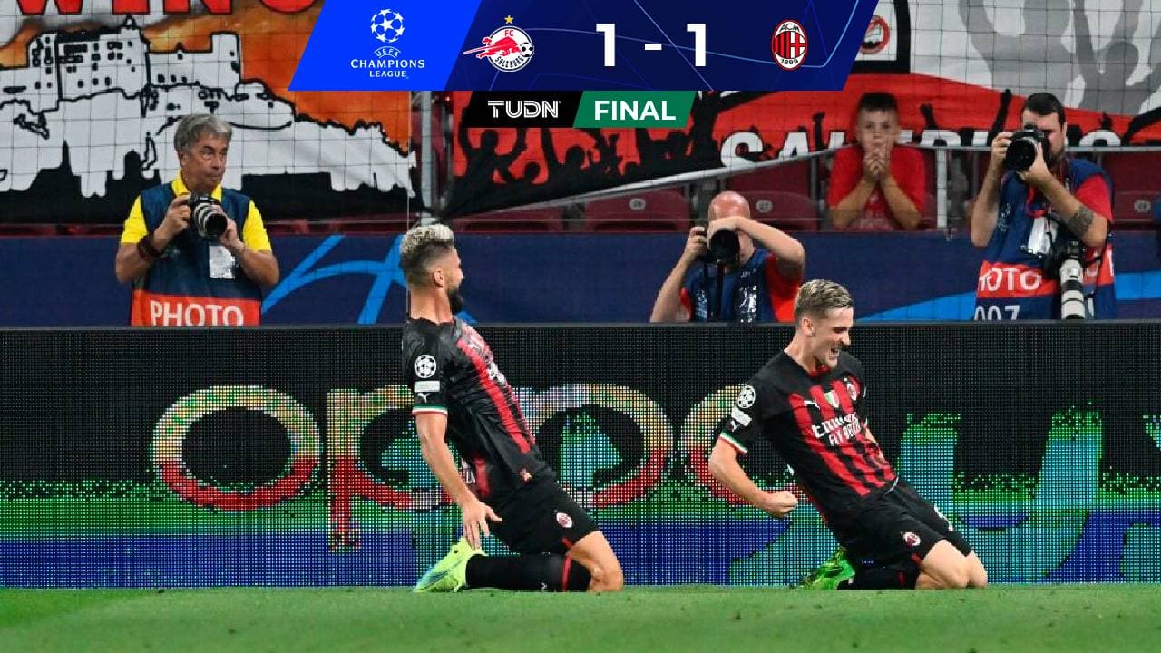 Milan empató ante el Salzburgo en su regreso a la Champions League