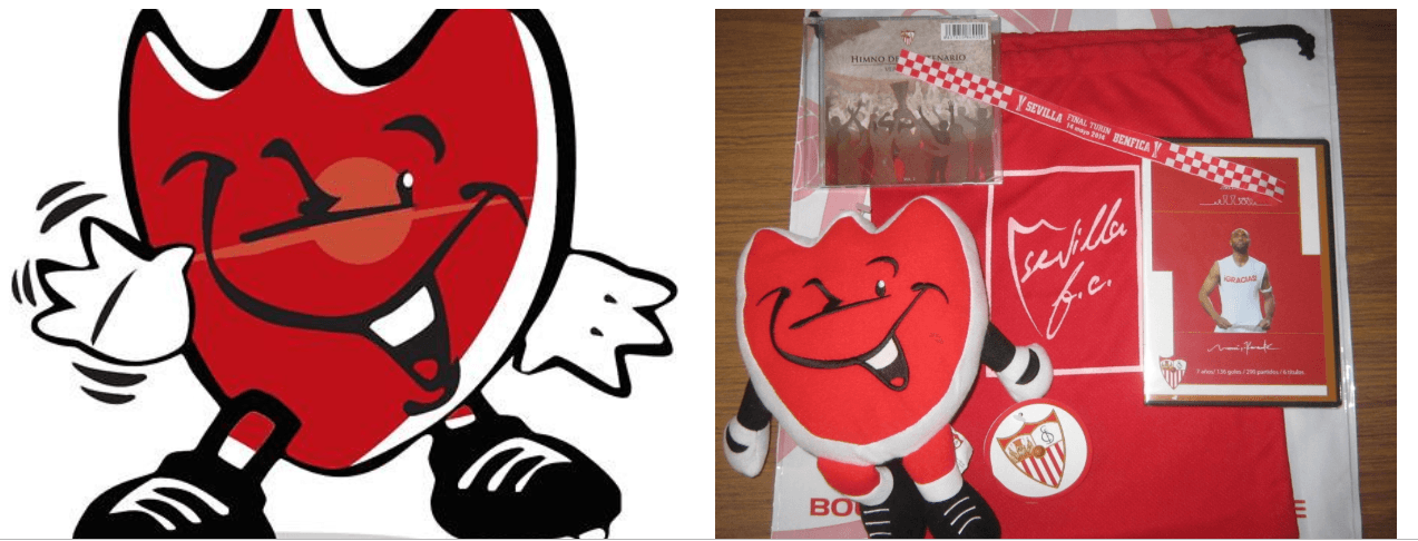 'Locco' fue la última mascota del Sevilla FC en 2005.