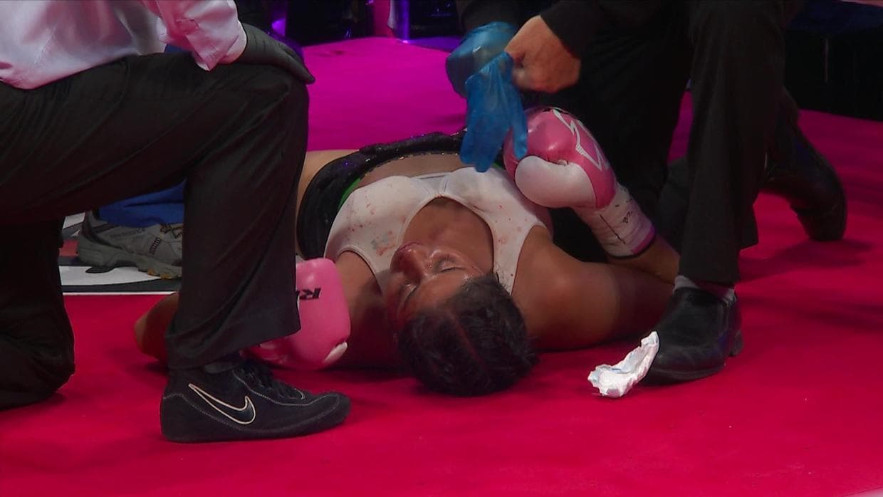 Jeannette Zacarís está grave tras nocaut en Montreal