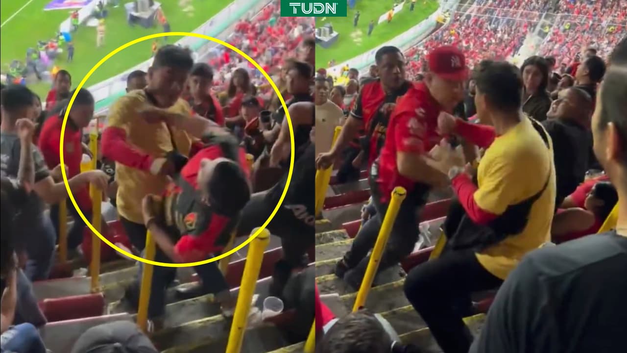 Fans del Atlas se agarran a golpes con vendedor en el Estadio Jalisco