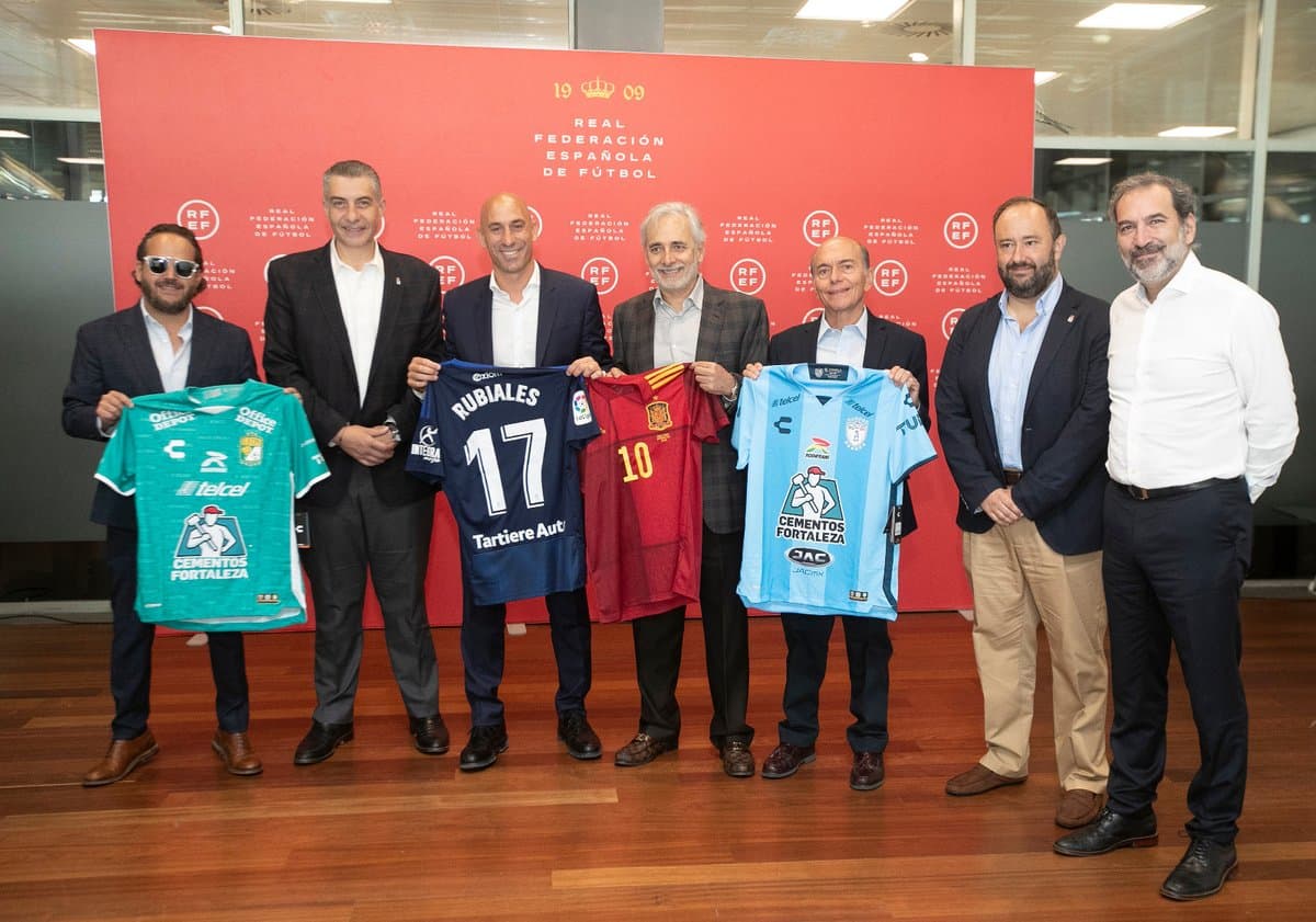 Grupo Pachuca visitó al presidente de la Real Federación Española de Futbol